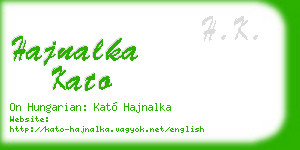 hajnalka kato business card